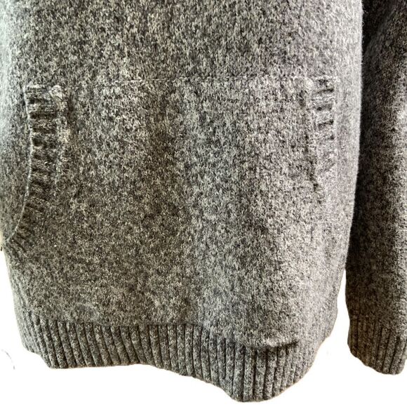 Old Navy Gray Kangaroo Pocket Drawstring Pullover Hoodie Sz Med Normcore Grunge - Picture 3 of 12